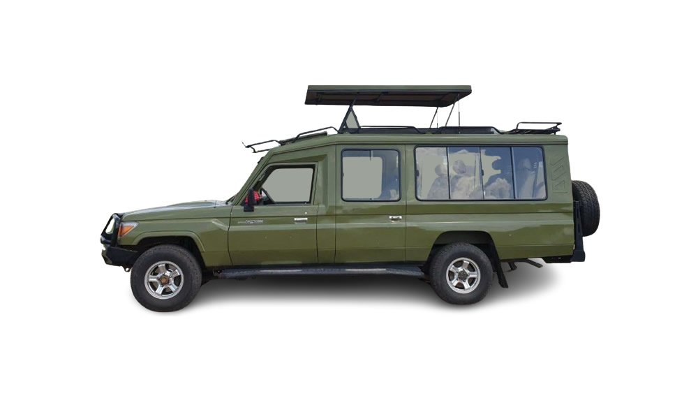 Extended Safari Land Cruiser – Spacious 4x4 Safari Vehicle for Family and Group Wildlife Safaris in Africa