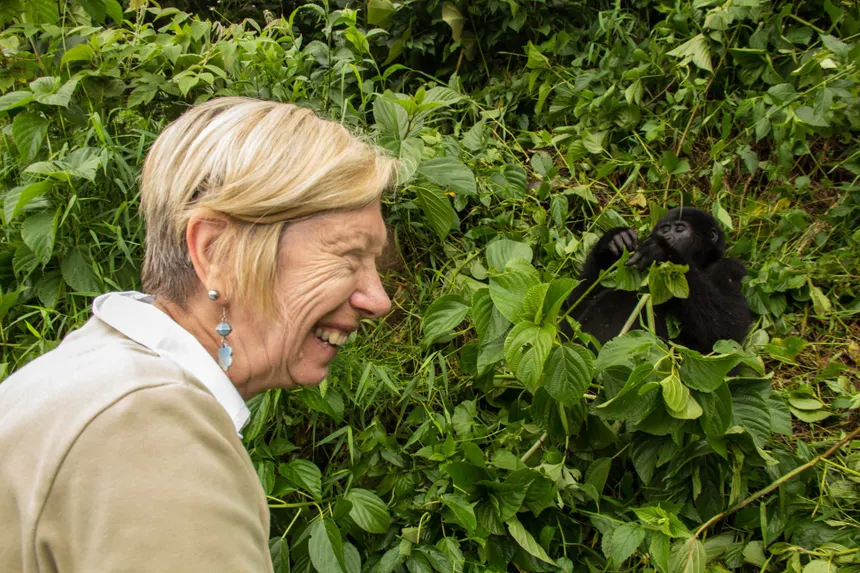 Gorilla trekking experience for travelers in their 60s