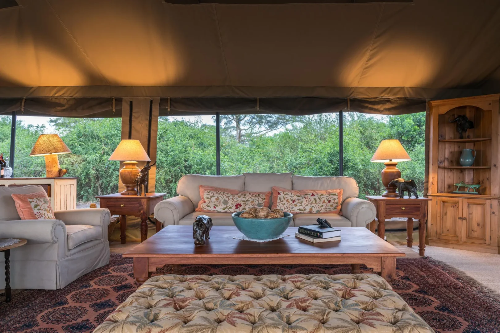 Honey Bear Bush Camp safari accommodation in the Kyambura wildlife region of Uganda