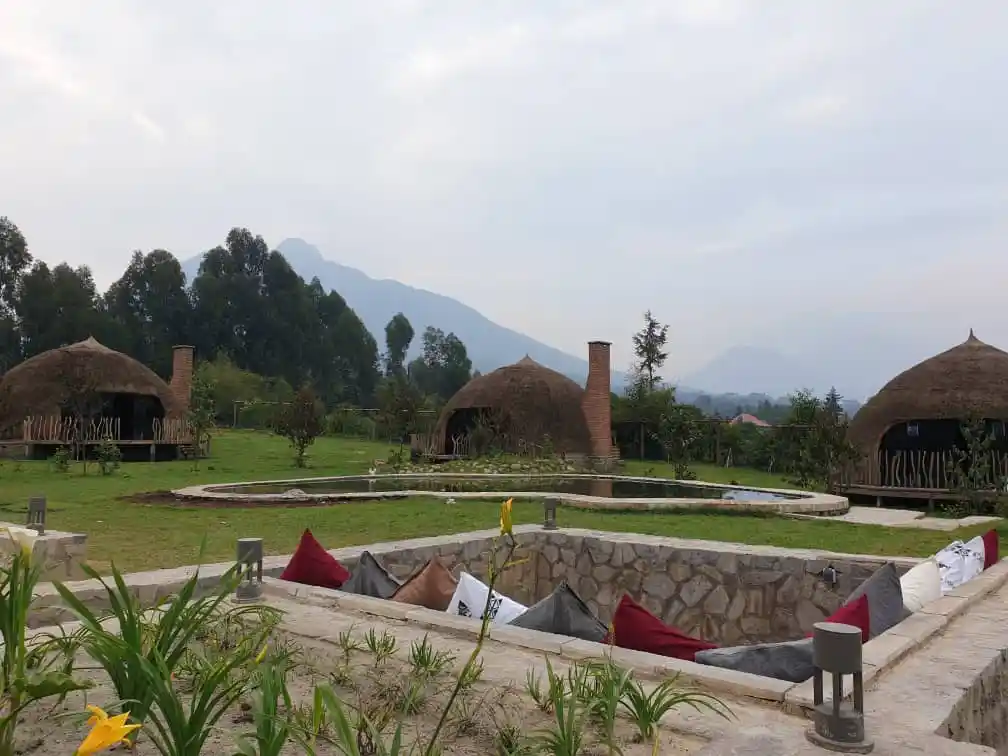 Location of Amarembo Gorillas Village near Volcanoes National Park Rwanda