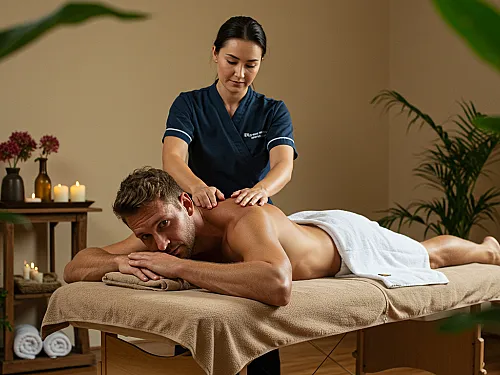 Post-trek relaxation and massage experience in Rwanda