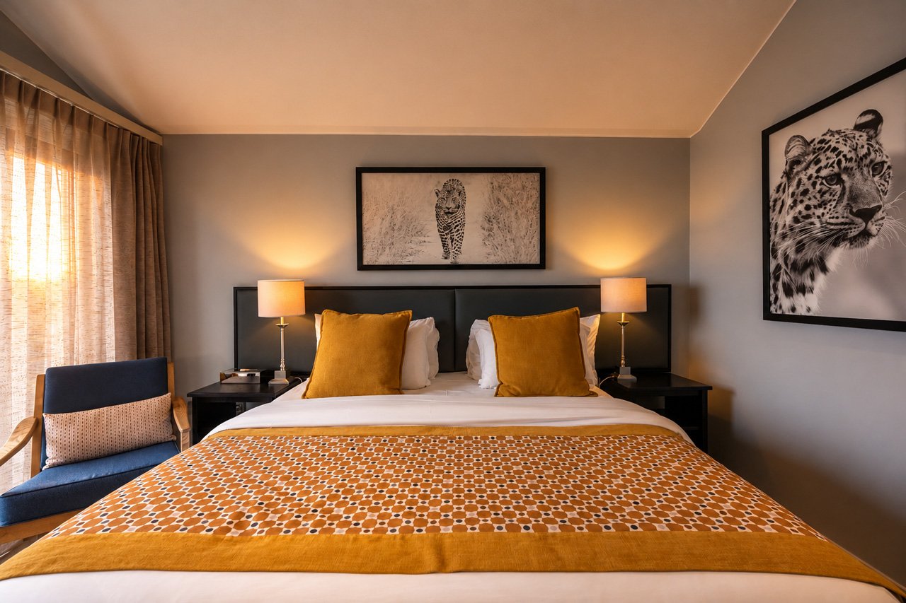 SALT forest view rooms with Lake Ihema and savannah views