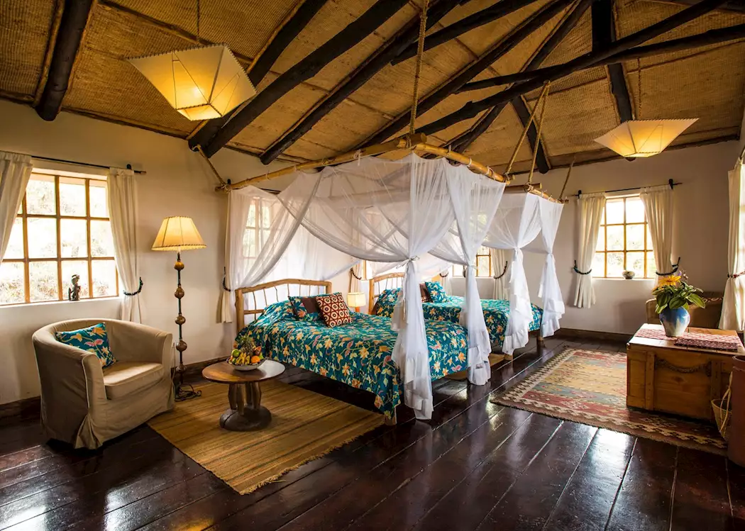 Standard bandas at Virunga Lodge in Rwanda