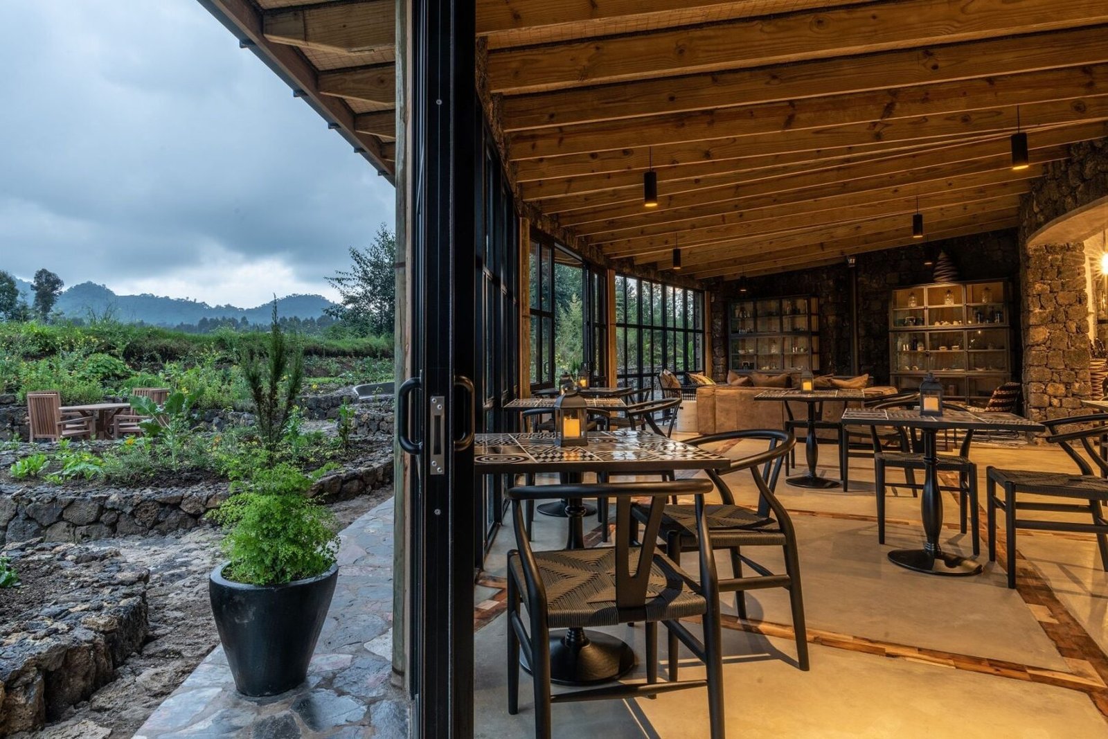 Luxury Bisate Kwanda Day Lounge in Rwanda