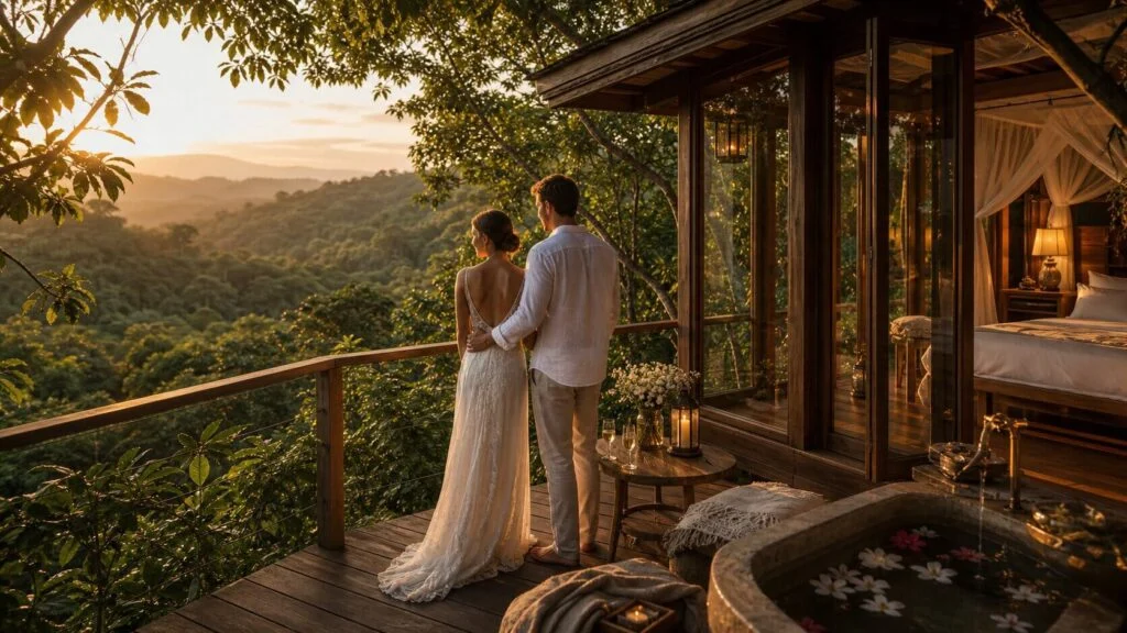 Treetop honeymoon tent at Ruzizi Tented Lodge
