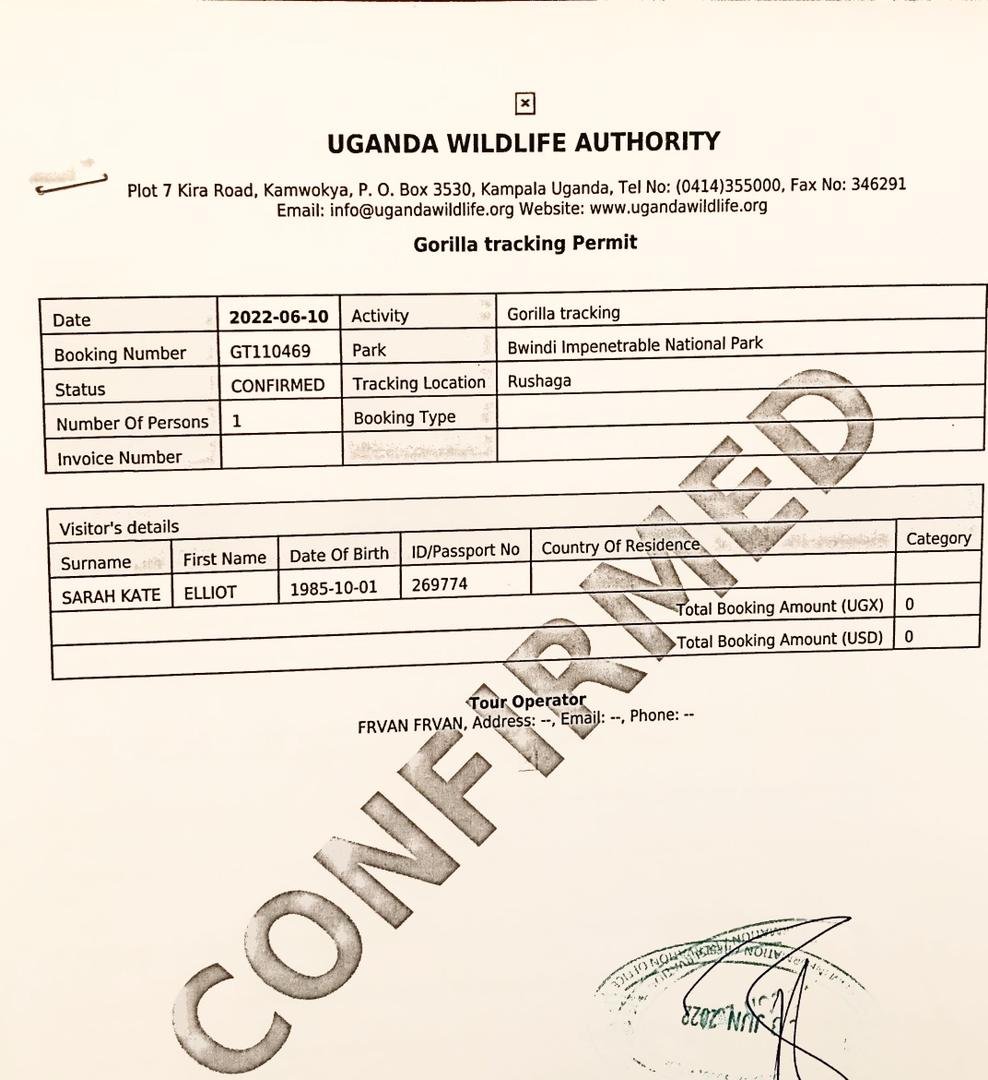 Updated Uganda gorilla trekking permit prices in 2027