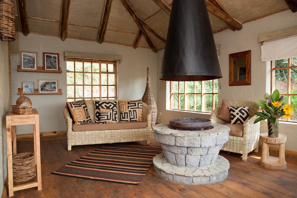 Virunga Suite luxury indoor and outdoor living space in Rwanda